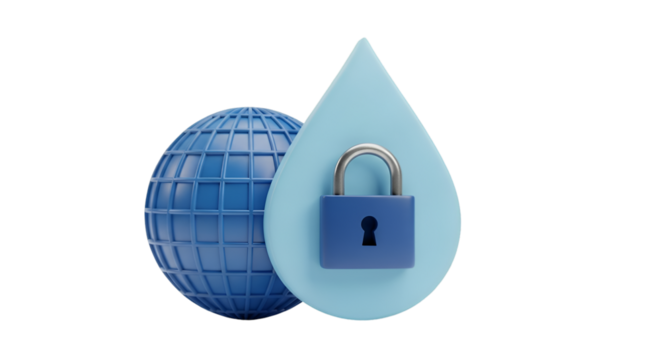 Global Water Security and Protection Concept