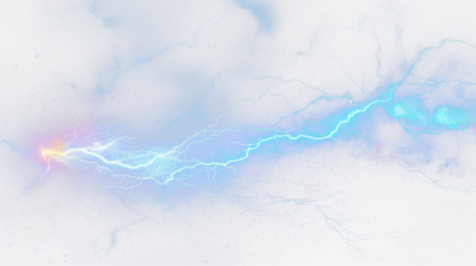 blue lightning bolt strike PNG cut out, thunderstorm lightning