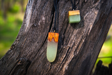 wooden sign on the tree