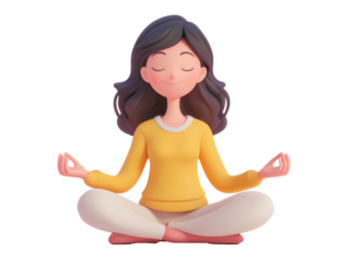 yoga woman vector png