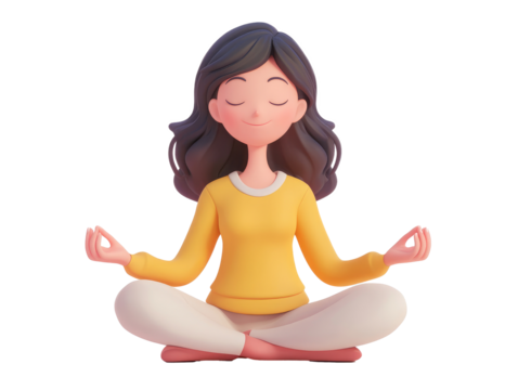 yoga woman vector png