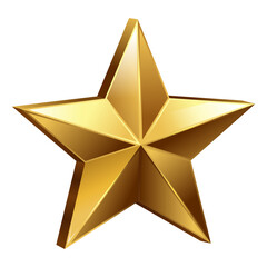 Vector art of golden star