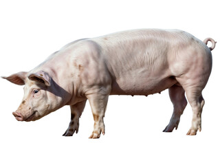 Fototapeta premium Pig isolated on transparent background