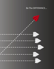 A business growth concept with a Christmas tree icon and red and white arrows on a red background