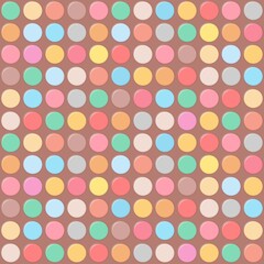 colorful pastel bubble abstract seamless pattern , vintage and pop art emboss polka dots playful elements background. 