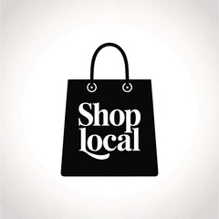 Shopping Bag Silhouette Vector — High-Quality Black Icon
