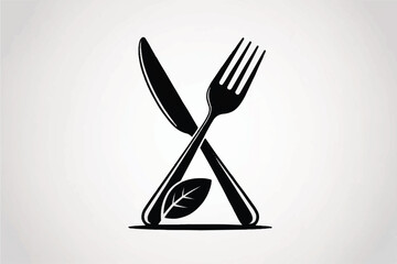 Fork And Knife Silhouette Vector — High-Quality Black Icon
