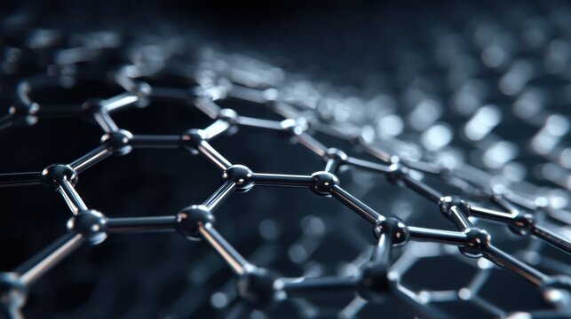 metallic atomic structure abstract