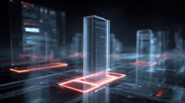 digital city skyscraper futuristic design