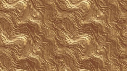 Golden metal surface wavy texture seamless pattern. Yellow gold texture background. Luxury rich style wallpaper. Digital artistic artwork raster bitmap illustration. Graphic design art. AI artwork.	