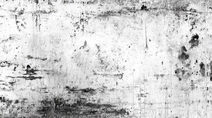 Obraz premium A textured black and white background displays a variety of patterns, smudges, and scratches, creating a dynamic surface ideal for artistic projects and design purposes.