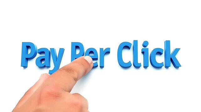 Pay per click marketing strategy guide on white background