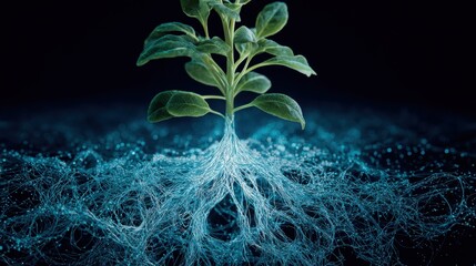 plant growth network roots nature
