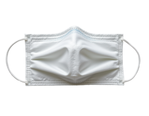 White Disposable Face Mask for Health and Safety in COVID-19 Era