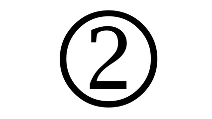 number 2 icon