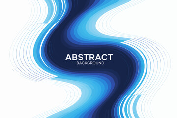 Modern abstract background with dynamic blue waves and smooth curves for graphic design projects and creative presentations