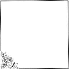 abstract floral frame
