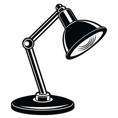 desk lamp on white background
