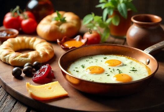 Traditional Turkish Breakfast Spread, Authentic Morning Feast