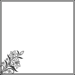 Obraz premium abstract floral background with frame