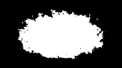 Transitions of black expanding paint stains on white backdrop Grunge Ink spreads and fills the screen. flows and streams. Ink bloom. watercolor ink leak drops transition paint 4K Videos - Powered by Adobe