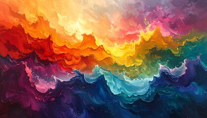Chromatic Wavescape Vibrant Hues