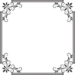 abstract floral frame