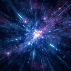 Fototapeta premium Abstract Cosmic Energy Particle Explosion Background