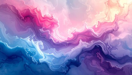 Abstract fluid art with soft pastel colors