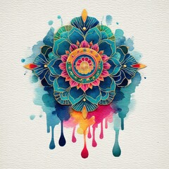 Colorful mandala design