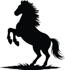 horse silhouette vector
