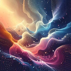 Abstract swirling, colorful, textured background