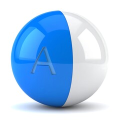 3D render of a vitamin pill