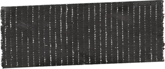Dark Textured Surface with Uniform Rows of Small Holes isolated on a transparent background