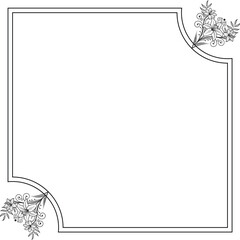 floral frame for your text
