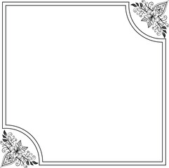 floral frame for your text