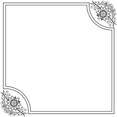 floral frame for your text