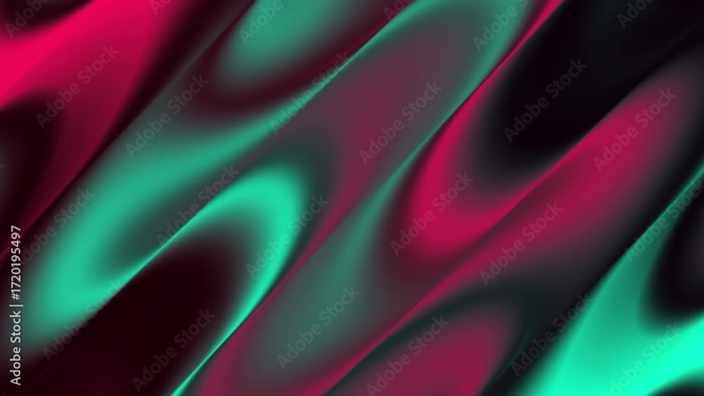 Poster set of vibrant pink and teal wave gradient liquid backgrounds. this abstract collection features smo