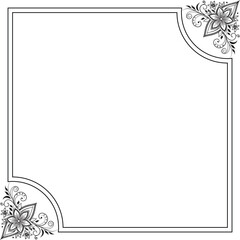 black and white frame