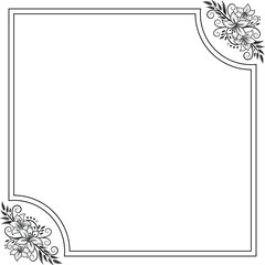 frame with flowers