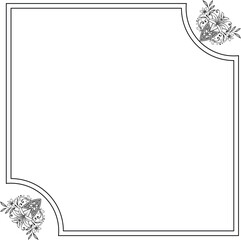 frame with floral ornament