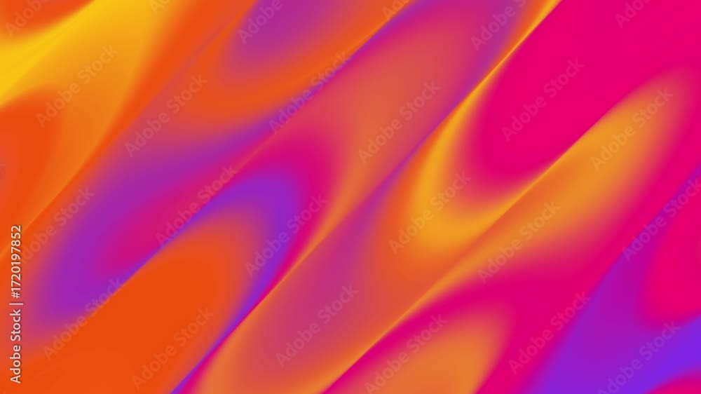 Poster vibrant abstract wave gradient liquid background with flowing diagonal lines. colorful smooth textur