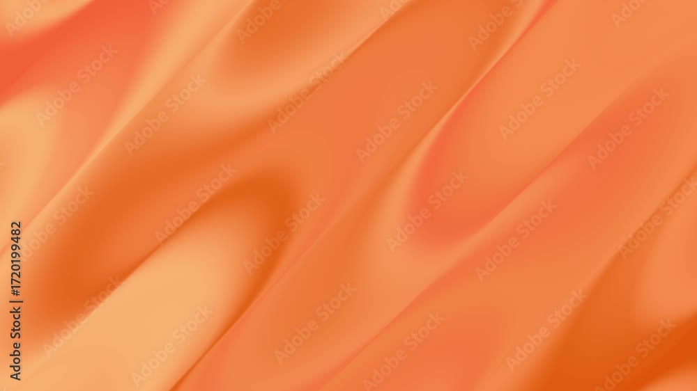 Aufkleber abstract orange wave gradient liquid background with smooth, flowing lines and soft textures. modern