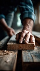 Crafting beauty in slow motion with a handy camera while shaping wood in a cozy workshop