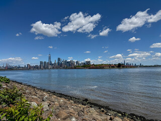 New York City skyline from Liberty park