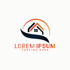 13.eps house vector logo design 