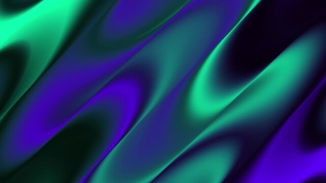 Abstract wave gradient liquid background with vibrant green and purple colors. Modern fluid art design with smooth flowing shapes, dynamic motion, and elegant curves for a futuristic backdrop or digit