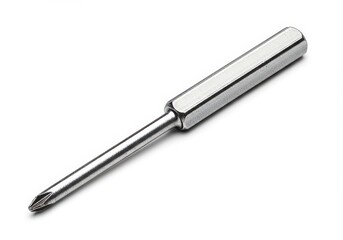Isolated Phillips Head Screwdriver on Clean White Backdrop for Craft Projects