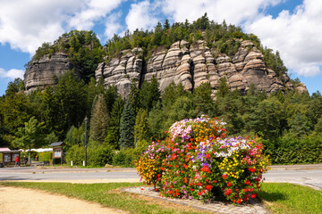 Romantisches Dorf Oybin im Zittauer Gebirge (Sachsen)