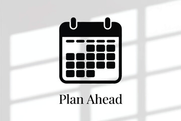 Calendar Silhouette Vector — High-Quality Black Icon
